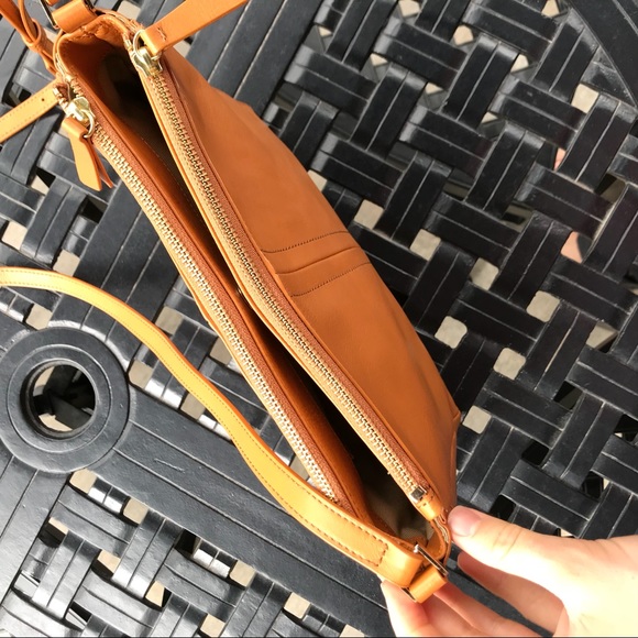 Camel toned genuine leather purse - Picture 3 of 9